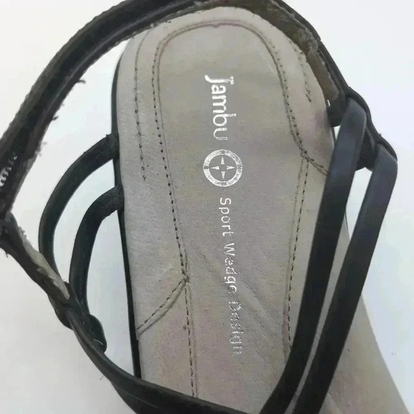 Jambu Sport Wedge Design Sandals braided with ankle strap - Picture 9 of 10